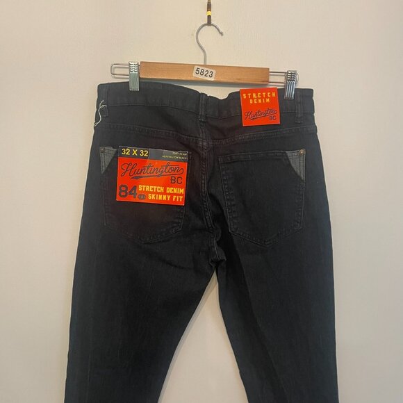 Huntington BC Surf Team Men's Skinny Fit 5 Pocket Stretch Denim Jeans NWT 32X32 - Picture 7 of 10